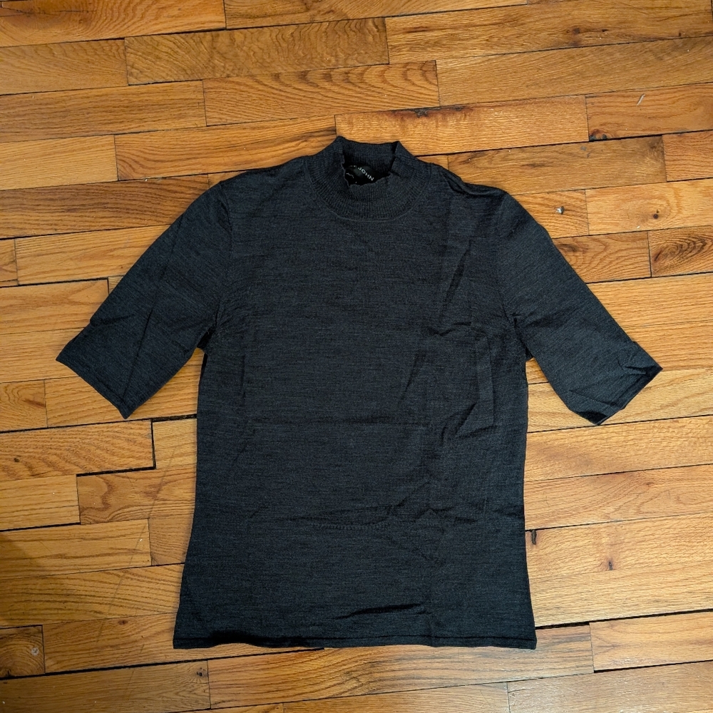 St. John Dark Gray Knit Top